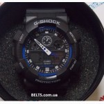 Украина.Мужские наручные часы Casio G-Shock (Касио Джи Шок) - черно-синие