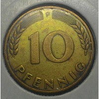 Германия 10 пфеннигов 1949 год
