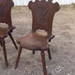 Фото 2. Антикварные дубовые стулья