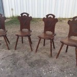 Фото 4. Антикварные дубовые стулья