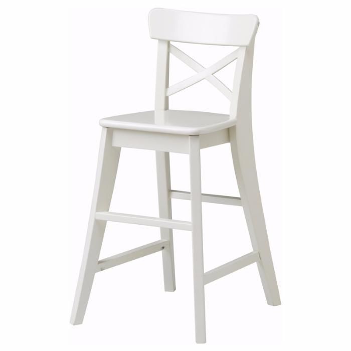 Классный детский высокий стул (белый) новый ИКЕА ИНГОЛЬФ