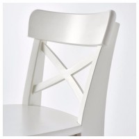 Классный детский высокий стул (белый) новый ИКЕА ИНГОЛЬФ