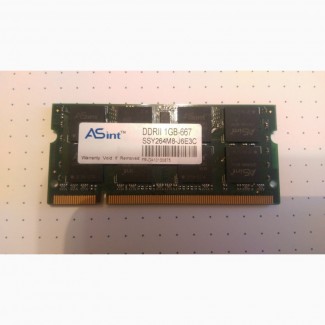 Оперативная память 1Gb ASINT DDR2 1GB PC2-5300 667MHz SSY264M8-J6E3C