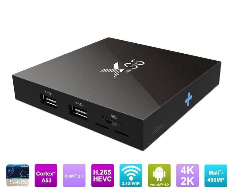 Смарт тв приставка TV Box smart X96 Android 6.0 WiFI