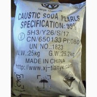 Каустическая сода, гидроксид натрия, едкий натр (Китай) гранула