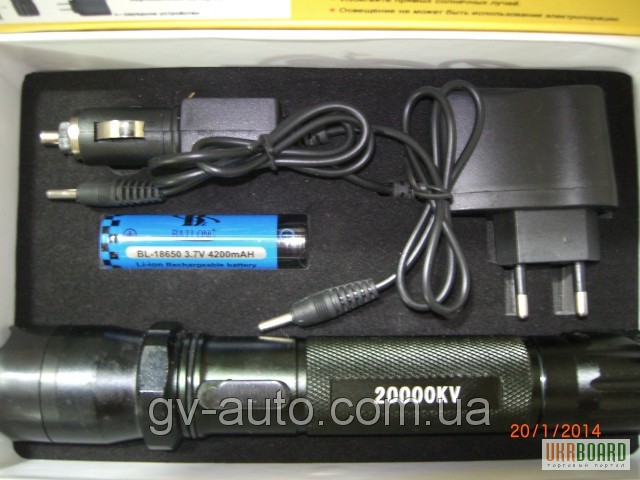 Электрошокер 1102 - шокер фонарик BAILONG 20000 kv