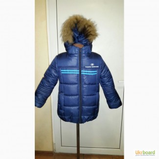 Зимняя куртка на флисе для мальчика на рост 122-148 см