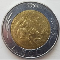 Сан- Марино 500 лир 1994 год