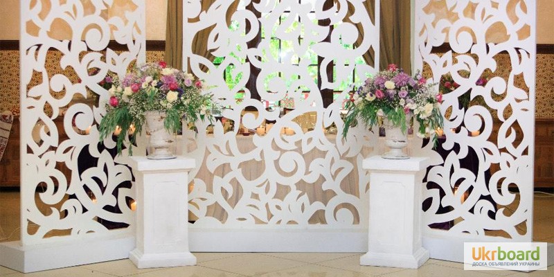 Фото 5. Ширма резная, арка, свадебный декор, резной задник