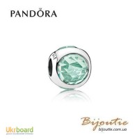 PANDORA шарм ― зеленая сверкающая капля 792095NIC