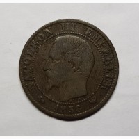 Франция 5 сантим 1856 год