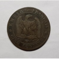 Франция 5 сантим 1856 год