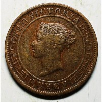 Британский Цейлон 1 цент 1892 год СОСТОЯНИЕ