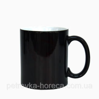 Чашка Хамелеон черный олень 330мл