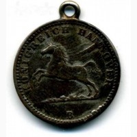 Ганновер 1 грош 1859 г. серебро ф27