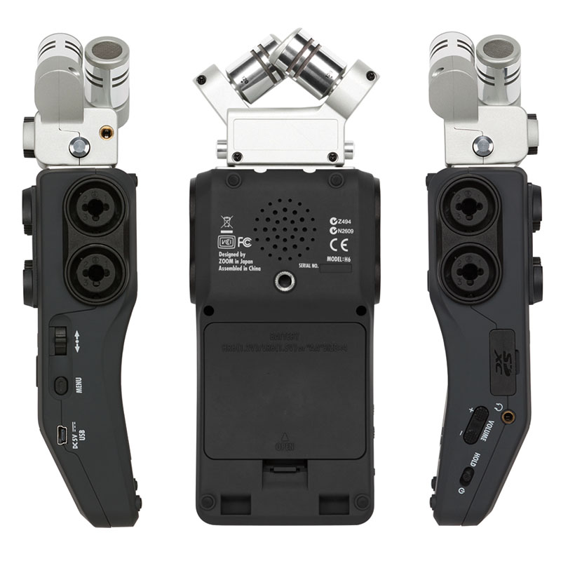 Фото 3. ZOOM H6 Six-Track Portable Handy Recorder; Портативный Диктофон