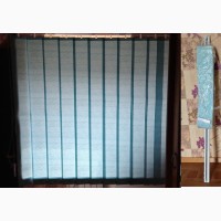Жалюзи вертикальные тканевые 125х118 см синий/серый шторы жалюзи
