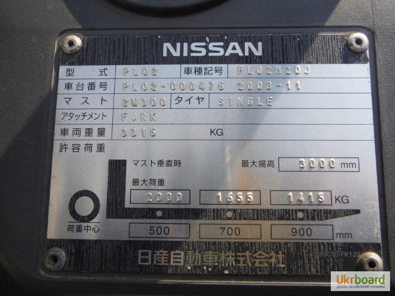 Фото 9. Бензиновый погрузчик Nissan на 2 тонны