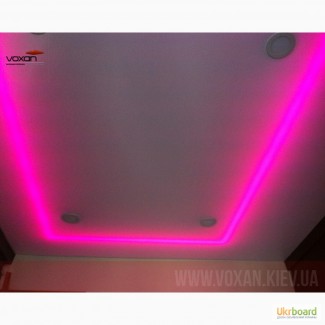 LED подсветка натяжного потолка. Натяжные потолки с LED подсветкой в Киеве и области