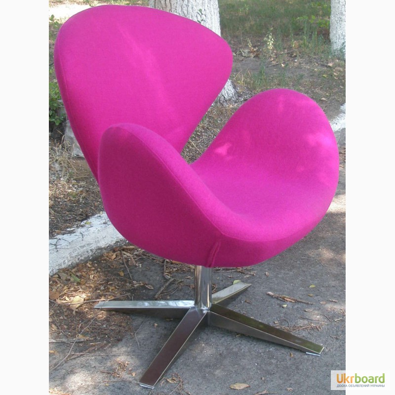 Кресло Swan (Св) шерстяная ткань, дизайнерское кресло Лебедь шерсть купить Киев Украина