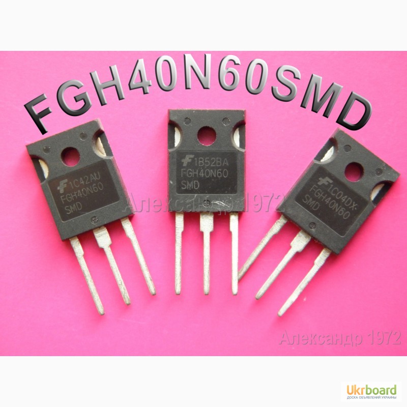 Фото 4. Продам FGH40N60SMD, 600V, 40A транзисторы для сварочных инверторов