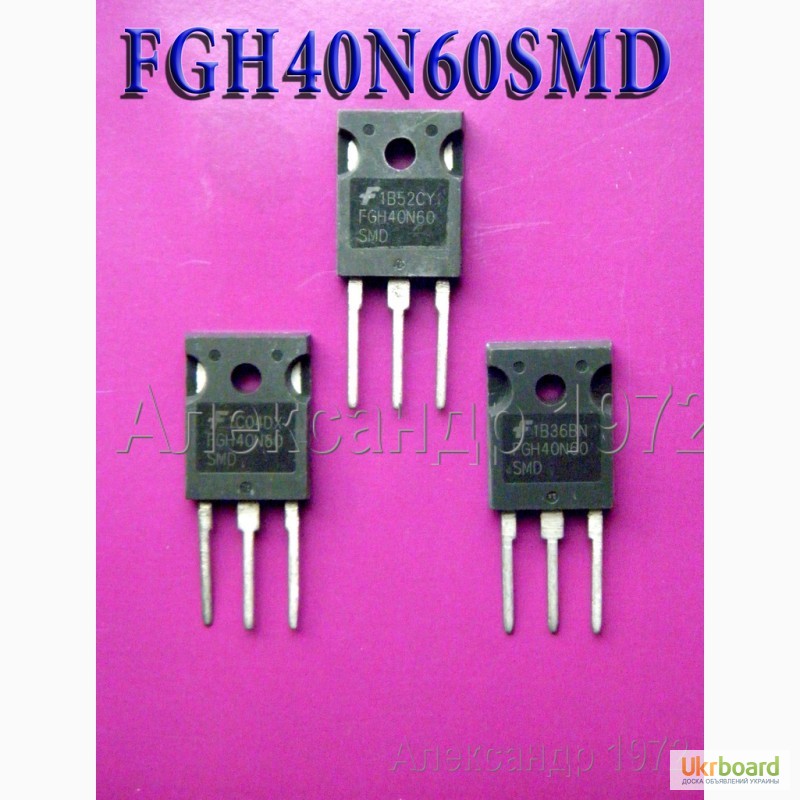 Фото 7. Продам FGH40N60SMD, 600V, 40A транзисторы для сварочных инверторов
