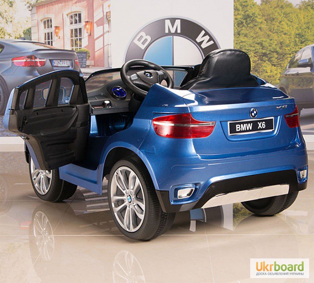 Фото 3. Электромобиль джип BMW X6, JJ258 с пультом и кожаным сиденьем