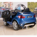 Электромобиль джип BMW X6, JJ258 с пультом и кожаным сиденьем