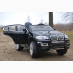 Электромобиль джип BMW X6, JJ258 с пультом и кожаным сиденьем