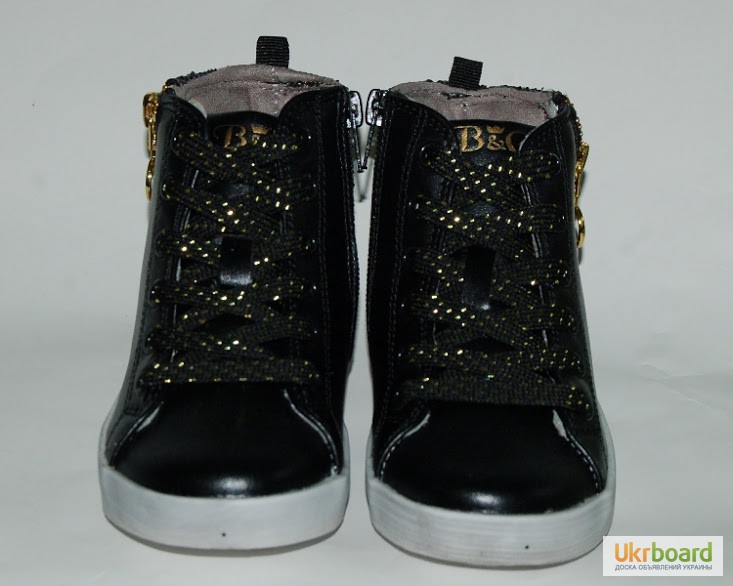 Фото 3. Демисезонные ботинки для девочек BG арт.BG2215-547 черн блеск с 25-30р
