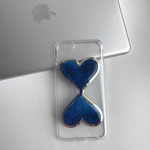 Силиконовый чехол Песочные часы - Сердечки на iPhone 6/6S