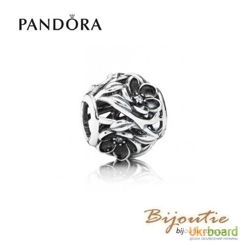 Оригинал PANDORA шарм загадочные цветы 791409CZ серебро 925