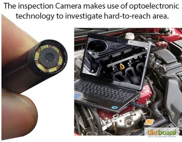Фото 7. USB камера 5 м. эндоскоп бороскоп +зеркало, 2СД, OTG каб.крюк, магнит