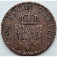Германия 3 пфеннига 1867 год с88
