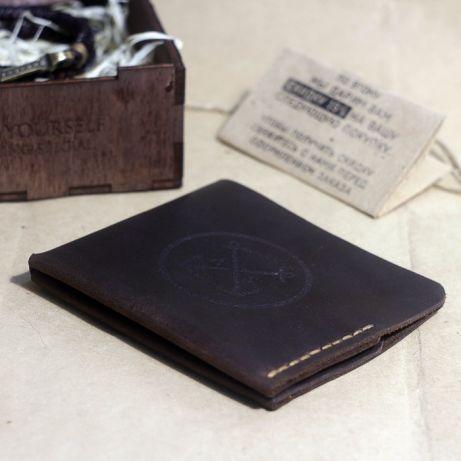 Фото 3. Подарочный набор для мужчины: мужской кошелёк + кожаный браслет