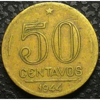 Бразилия 50 сентаво 1944 год