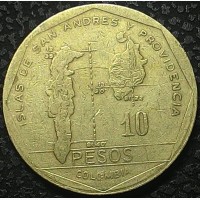 Колумбия 10 песо 1981 год