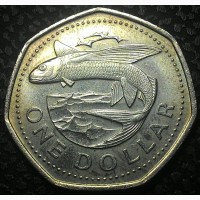 Барбадос 1 доллар 1989 год ОТЛИЧНАЯ