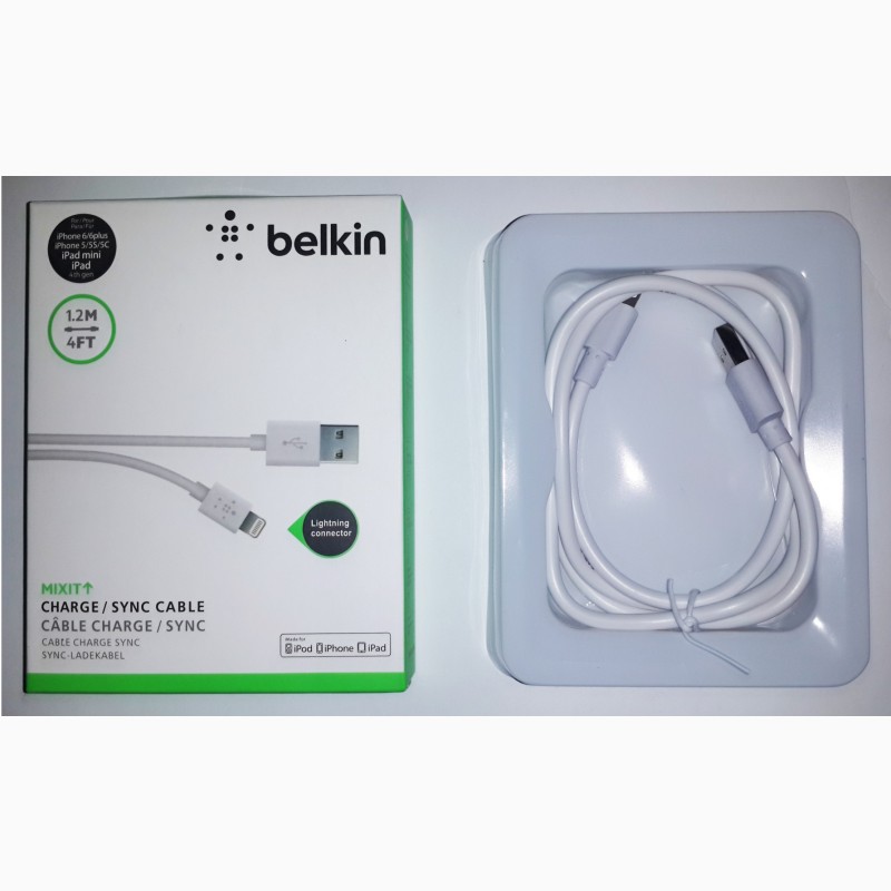 Фото 4. USB-кабель для iPhone 5/5C/5S/6/6 Plus BELKIN