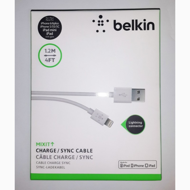Фото 6. USB-кабель для iPhone 5/5C/5S/6/6 Plus BELKIN