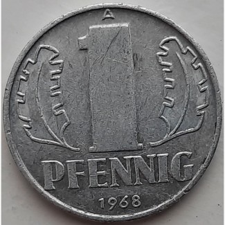 ГДР 1 пфенниг 1968 год 515