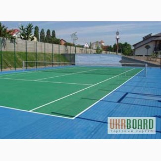 Строительство теннисного корта в Украине