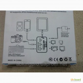 Lightning Connection Kit, кардридер iPad / iPad 4 / iPad mini, кард-ридер Айпад