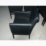 Продам бу мягкие стулья черные с подлокотниками