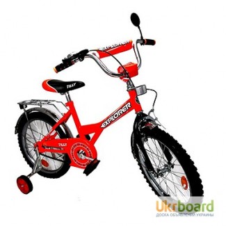 Велосипед explorer 16 дюймов bt-cb-0028 красный с черным