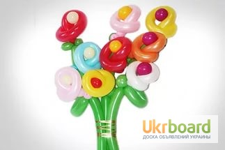 Фото 3. Цветы, букеты цветов и корзины с цветами из воздушных шаров