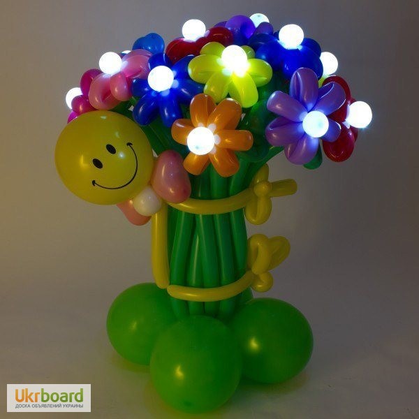 Фото 6. Цветы, букеты цветов и корзины с цветами из воздушных шаров