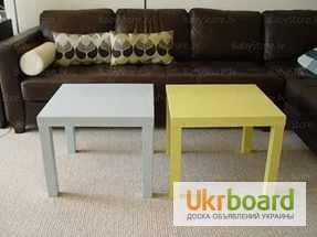 Фото 11. Стильный Придиванный столик, белый, черный LACK Икеа Ikea