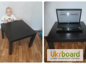Фото 2. Стильный Придиванный столик, белый, черный LACK Икеа Ikea