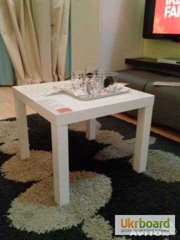 Фото 8. Стильный Придиванный столик, белый, черный LACK Икеа Ikea